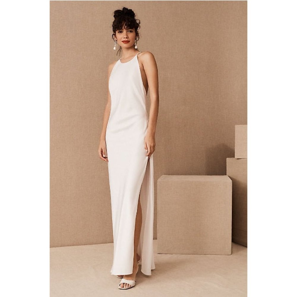 BHLDN Michael Lo Sordo Kora Hudson Wedding Gown Size 6 and 14 Silk